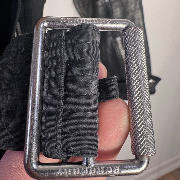 Burberry Brit Double Breasted Short Trench Coat Jacket Black US 6 - Picture 15 of 16